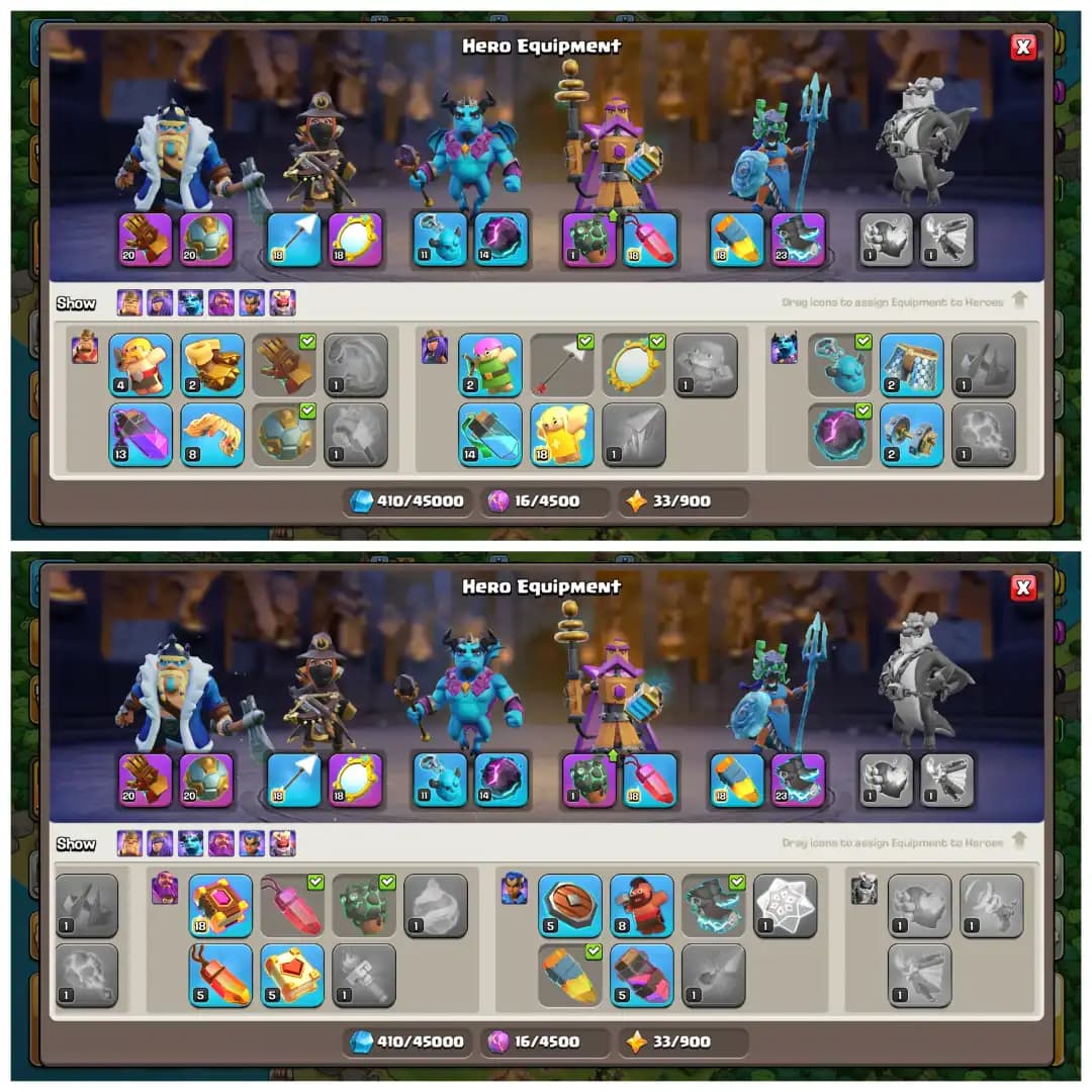 TH16 Limited Time Offer ✨ Clash Royale Linked Free ✨ Free Name Change ✨ Crazy Awesome Heroes ✨ 5 Epic Equipments ✨ Stacked Items ✨ INSTANT DELIVERY