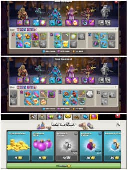 TH17 Beautiful Beast 🌹 Rare Cosmic Scenery 🌹 9 Epic Equipments 🌹 Strong Profile 🌹 1100 Plus CWL Medals 🌹 Fully Loaded Magic Items 🌹