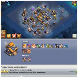 TH17 Near Max ⚡ XP 225 ⚡ 11 Epic Equipments ⚡ 17 Max Equipments ⚡ 13 Hero Skins ⚡ High Apprentice Levels ⚡ Near Max Profile ⚡