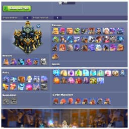 TH17 Premium Mostly Maxed 💎 XP 213 💎 Rare All 15 Epic Equipments 💎 Stacked Items Medals Skins 💎 Clean Apprentice 💎 Free Name Change 💎
