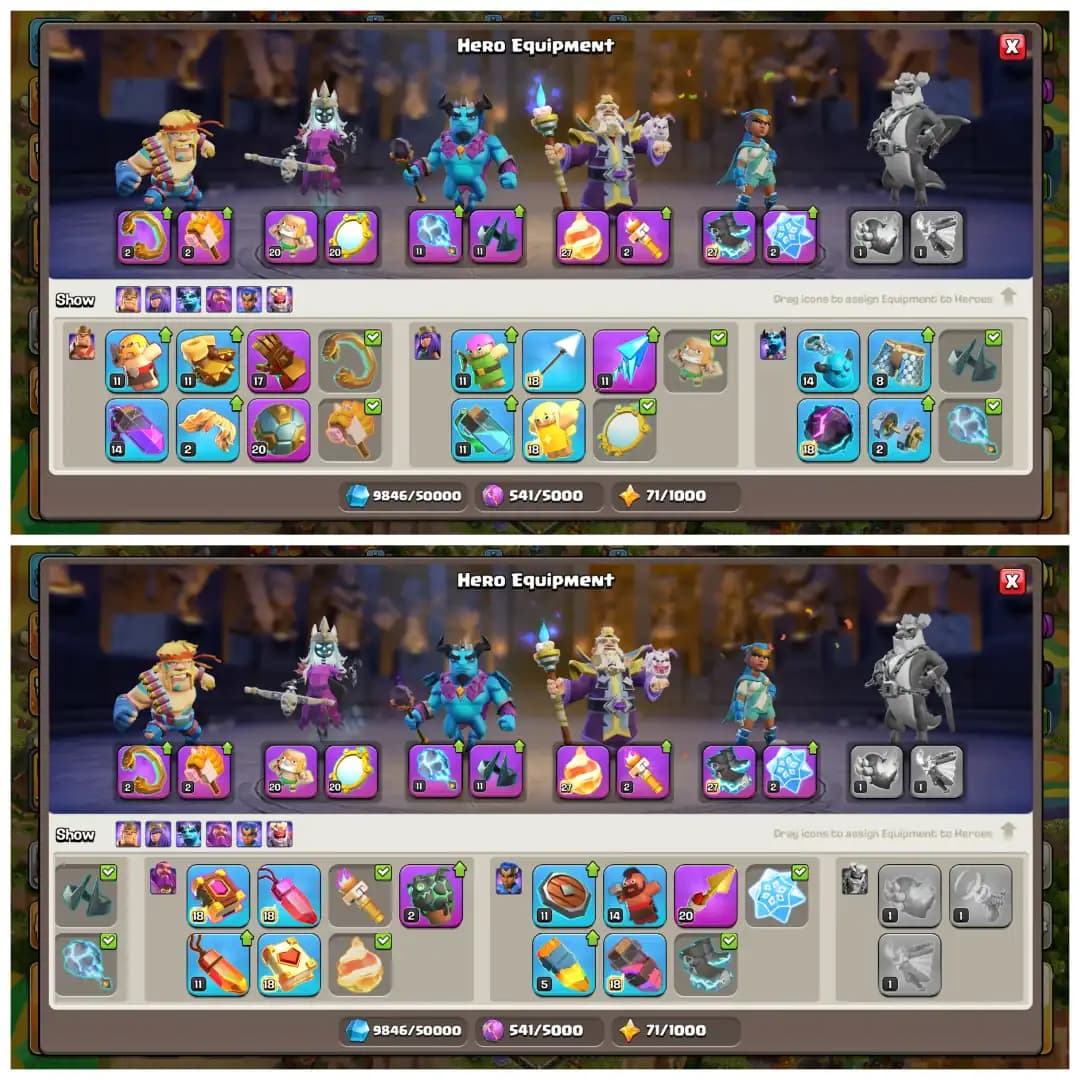 TH17 Premium Mostly Maxed 💎 XP 213 💎 Rare All 15 Epic Equipments 💎 Stacked Items Medals Skins 💎 Clean Apprentice 💎 Free Name Change 💎