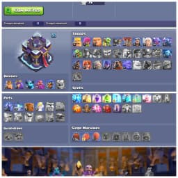 TH15 Max Type 🧣 Walls Fully Maxed 🧣 6 Epic Equipments 🧣 Heroes BK47 AQ57 MP10 GW54 RC36 🧣 Stacked Magic Items 🧣