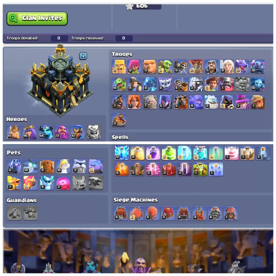 TH17 Near Max ❄️ All Apprentice Max ❄️ Rare All 15 Epic Equipments ❄️ Snow Scenery ❄️ Free Name Change ❄️ Fully Stacked Items and Medals ❄️