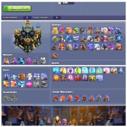 TH17 Near Max ❄️ All Apprentice Max ❄️ Rare All 15 Epic Equipments ❄️ Snow Scenery ❄️ Free Name Change ❄️ Fully Stacked Items and Medals ❄️