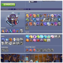 TH15 Semi Max 🧠 7 Epic Equipments 🧠 Heroes BK75 AQ79 MP43 GW52 RC28 🧠 Tough Defenses 🧠 Strong Army Troops 🧠 Free Name Change 🧠