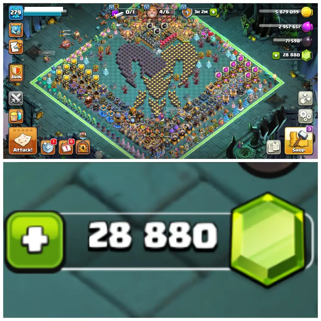 TH18 Rare Max Beast 🍀 28800 Gems 🍀 XP 279 🍀 Full Stacked Clash Trees 🍀 10 Epic Equipments 🍀 25 Total Max 🍀 2000 Plus CWL Medals 🍀