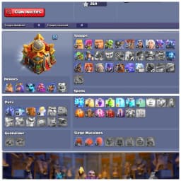 🎨 TH16 PERFECT DONATION 🎨 XP 102 🎨 9 EPIC EQUIPMENTS 🎨 BK 48 AQ 59 MP 30 GW 13 RC 6 🎨 PAINTER SCENERY 🎨 WHITE WALLS 🎨