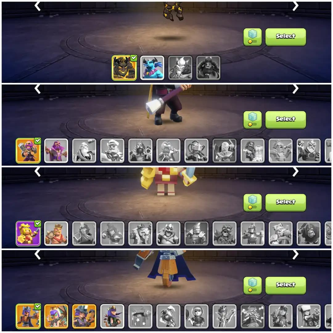 🔱 TH16 SEMI MAX 🔱 XP 155 🔱 4 EPIC EQUIPMENTS 🔱 BK 62 AQ 63 MP 42 GW 36 RC 22 🔱 GOLDEN WALLS 🔱 6 SKINS 🔱 LOADED ITEMS 🔱