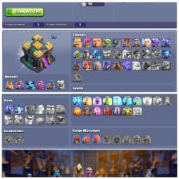 💠 TH14 SEMI MAX 💠 XP 116 💠 3500 GEMS 💠 BK 47 AQ 52 MP 35 GW 17 RC 16 💠 FREE NAME CHANGE 💠 LOADED MAGIC ITEMS 💠