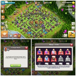 ⚔️ TH16 DONATION ACCOUNT ⚔️ XP 140 ⚔️ GOOD DEFENSE AND PROFILE ⚔️ BK 49 AQ 52 MP 43 GW 21 RC 14 ⚔️ FREE NAME CHANGE ⚔️ LOW WALLS ⚔️