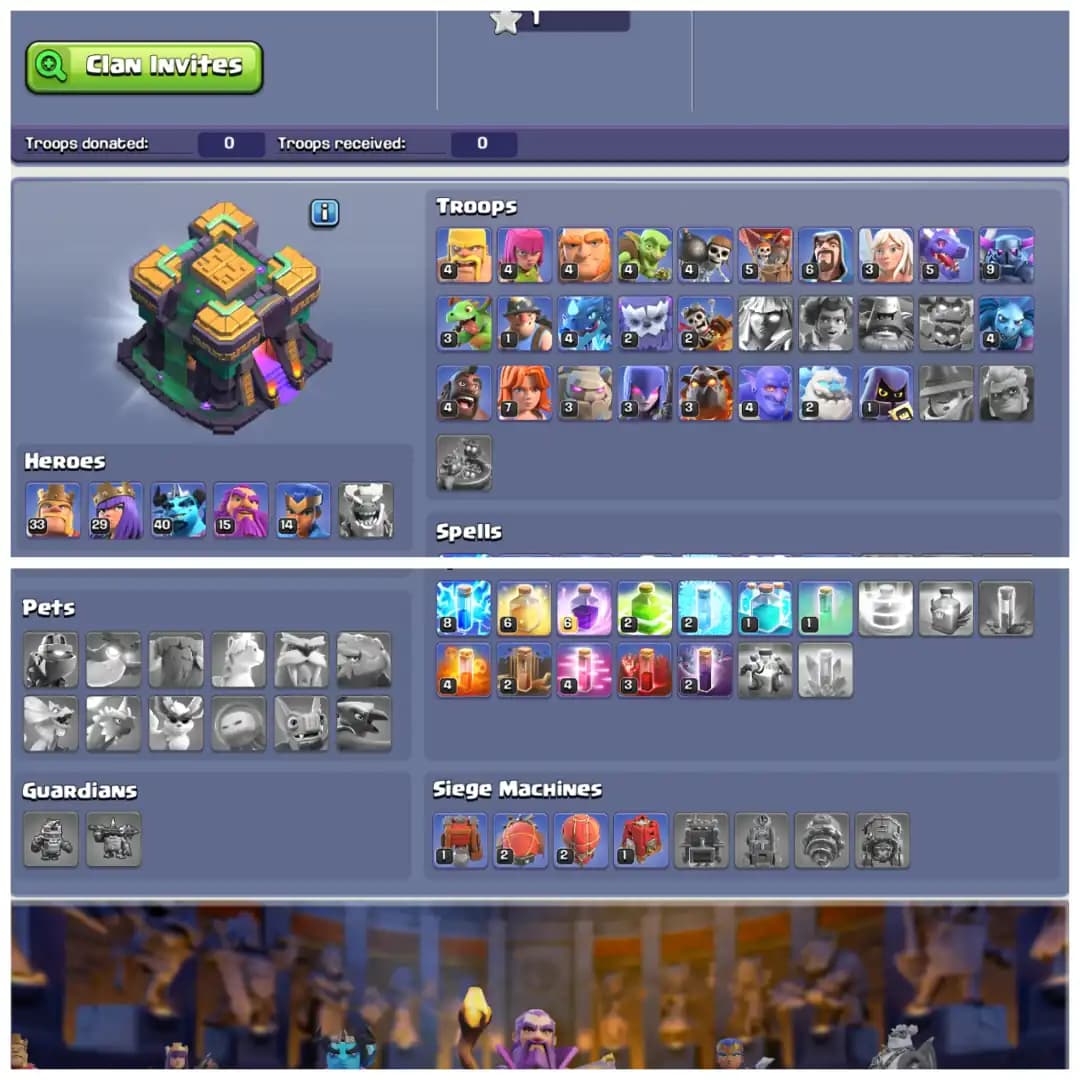 🪙 TH14 DONATION ACCOUNT 🪙 BK 33 AQ 29 MP 40 GW 15 RC 14 🪙 FREE NAME CHANGE 🪙 STACKED MAGIC ITEMS 🪙