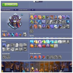 ⚡ TH15 DONATION ACCOUNT ⚡ XP 122 ⚡ 200 PLUS CWL MEDALS ⚡ BK 41 AQ 54 MP 42 GW 22 RC 5 ⚡ NAME CHANGEABLE ⚡