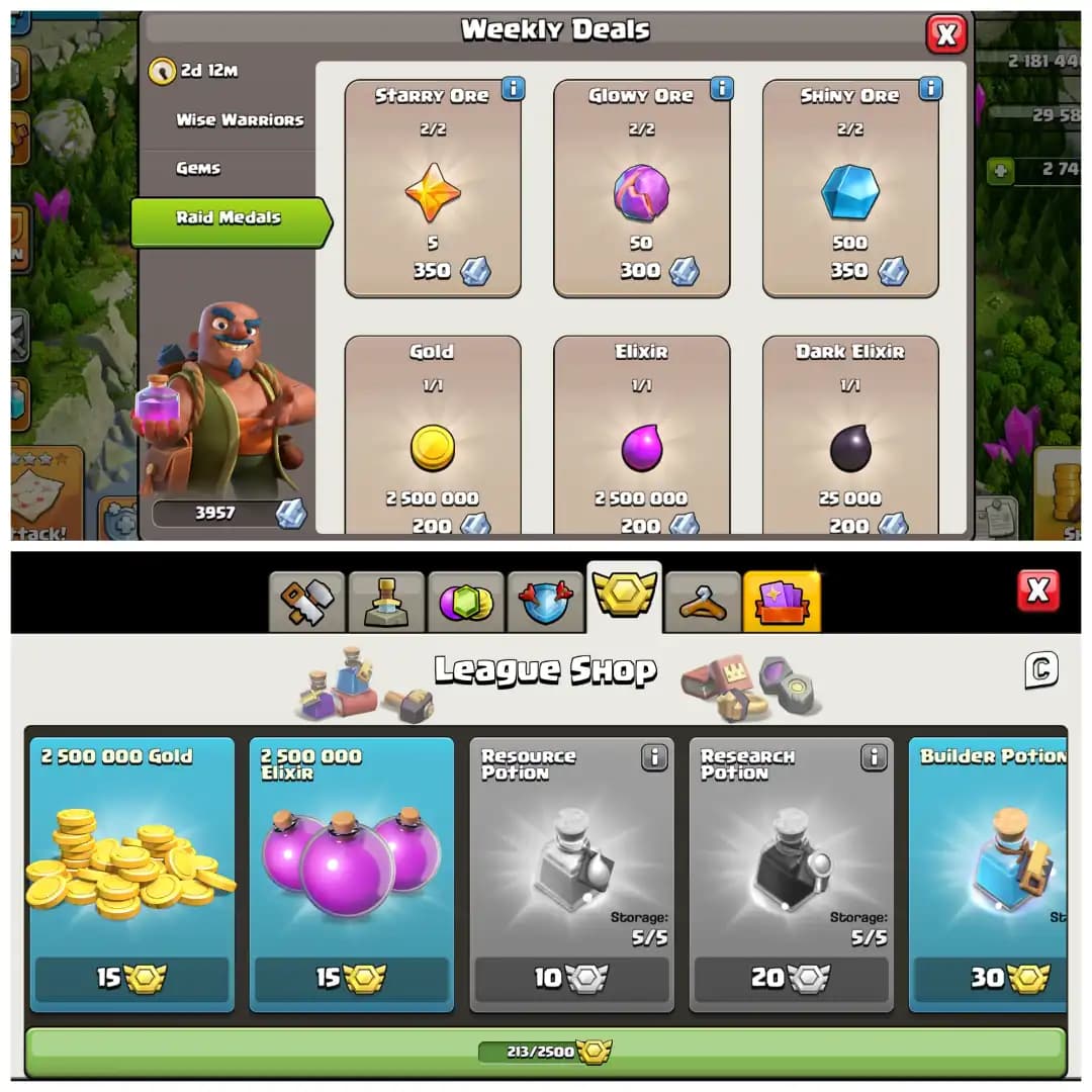 ⚡ TH15 DONATION ACCOUNT ⚡ XP 122 ⚡ 200 PLUS CWL MEDALS ⚡ BK 41 AQ 54 MP 42 GW 22 RC 5 ⚡ NAME CHANGEABLE ⚡