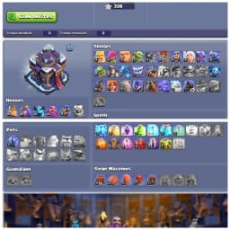💎 TH15 SEMI MAX 💎 XP 144 💎 6 EPIC EQUIPMENTS 💎 BK 65 AQ 69 MP 41 GW 43 RC 9 💎 NAME CHANGEABLE 💎 BLUE WALLS 💎