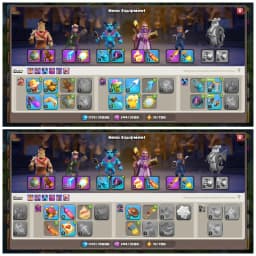 💎 TH15 SEMI MAX 💎 XP 144 💎 6 EPIC EQUIPMENTS 💎 BK 65 AQ 69 MP 41 GW 43 RC 9 💎 NAME CHANGEABLE 💎 BLUE WALLS 💎