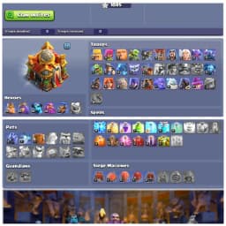 🏆 TH16 SEMI MAX 🏆 XP 169 🏆 5400 PLUS GEMS 🏆 800 PLUS CWL MEDALS 🏆 NAME CHANGEABLE 🏆 AWESOME HEROES 🏆