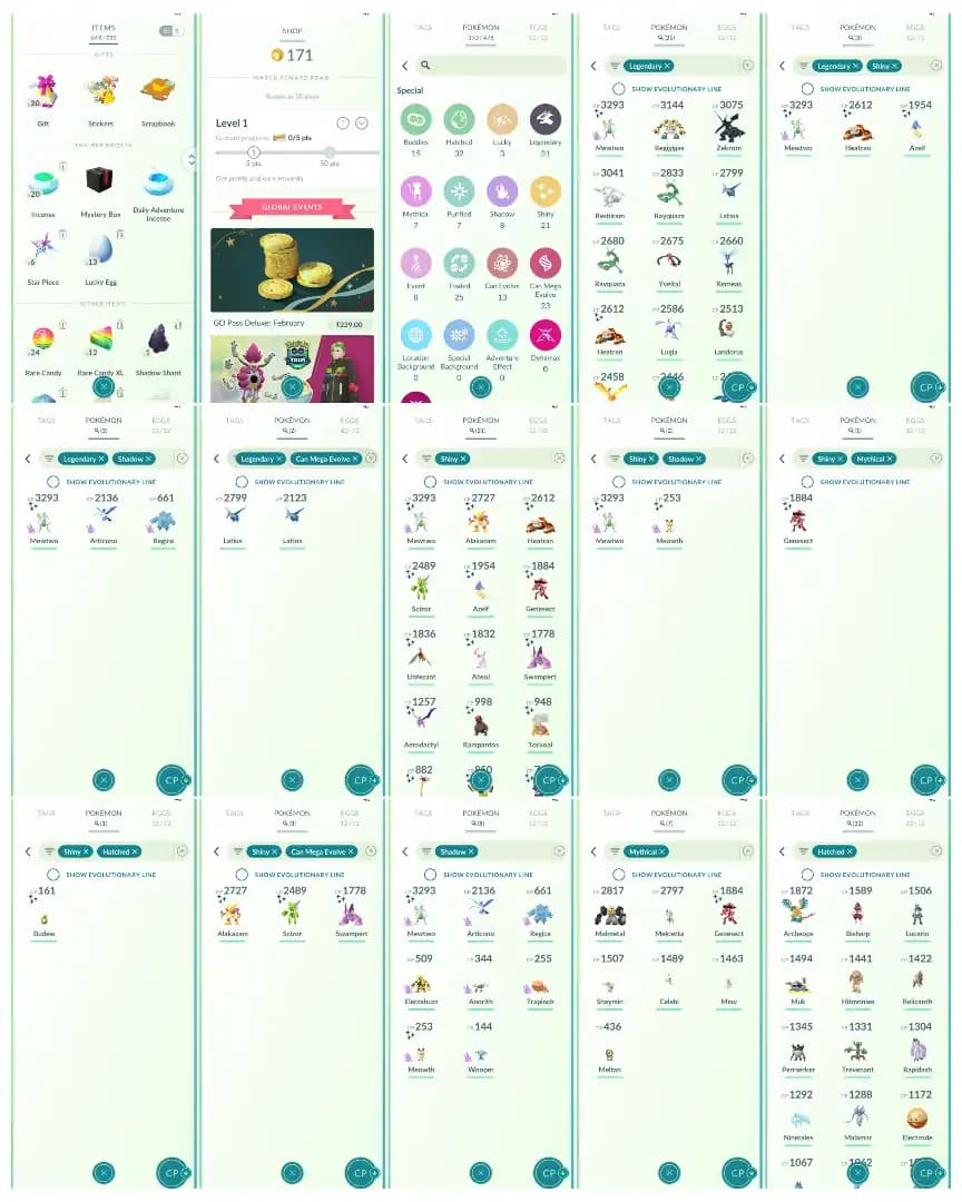 💎 LEVEL 45 2019 CREATION 💎 SHINY LEGENDARY MEWTWO 💎 HEATRAN 💎 SHINY MYTHICAL GENESECT 💎 18 PERFECT IV 100 💎