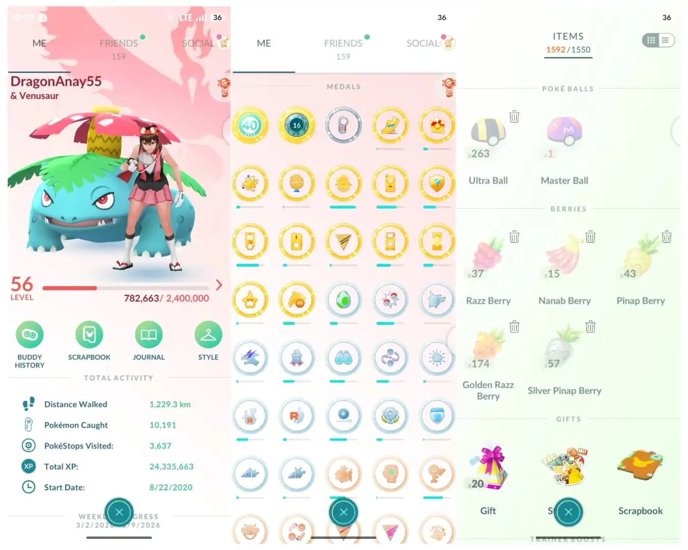 ⚡ LEVEL 56 VALOR 2020 CREATION ⚡ 591 POKECOINS ⚡ MEGA RAYQUAZA ⚡ 9 SHINY LEGENDARY ⚡ MEWTWO ⚡ SHINY MYTHICAL DARKRAI ⚡