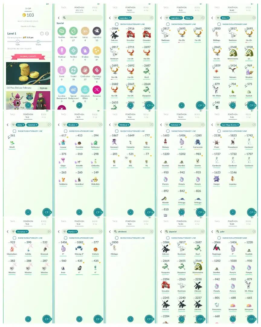 🌟 LEVEL 40 VALOR 2022 CREATION 🌟 SHINY LEGENDARY HO OH 🌟 RESHIRAM 🌟 53 LEGENDARY 🌟 41 SHINY 🌟 RAYQUAZA ZEKROM GROUDON 🌟