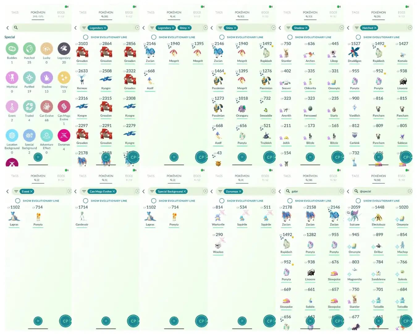 💠 INSTINCT TEAM STACKED ACCOUNT 💠 4 SHINY LEGENDARY ZACIAN 💠 20 LEGENDARY 💠 13 SHINY 💠 13 SHADOW 💠 35 HATCHED 💠 2 SPECIAL BG 💠