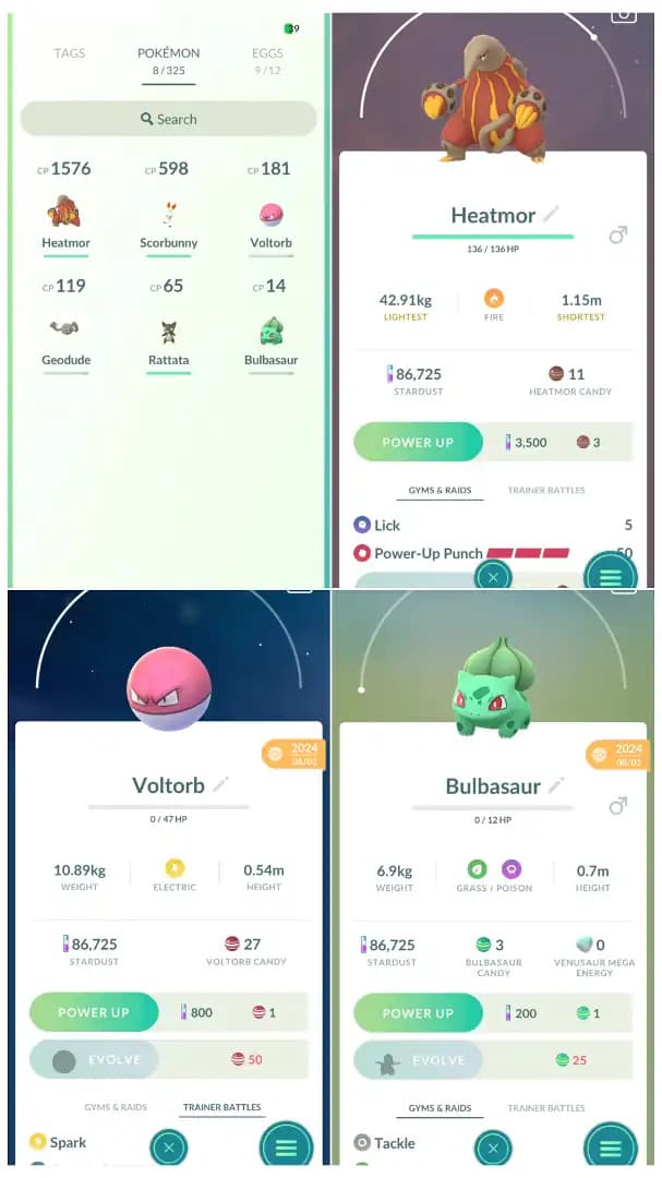 🚀 LEVEL 35 VALOR 2024 CREATION 🚀 STARTER READY 🚀 BULBASAUR 🚀 HEATMOR 🚀 SCORBUNNY 🚀 VOLTORB 🚀