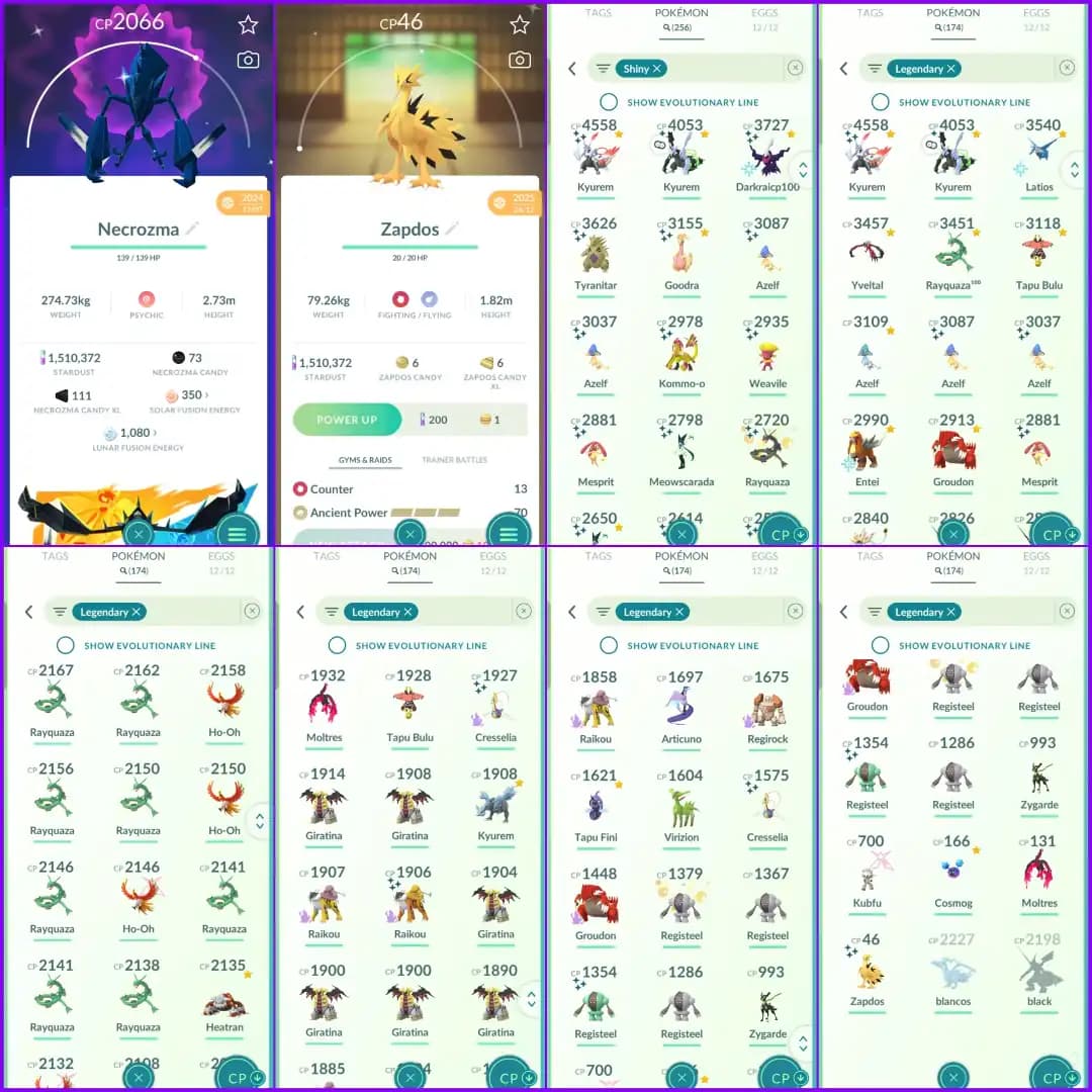 👑 LEVEL 66 ULTRA RARE STACKED 👑 256 SHINY 👑 174 LEGENDARY 👑 21 SHINY LEGENDARY 👑 NAME CHANGEABLE 👑 FULLY STACKED 👑 RARE POKEMON 👑