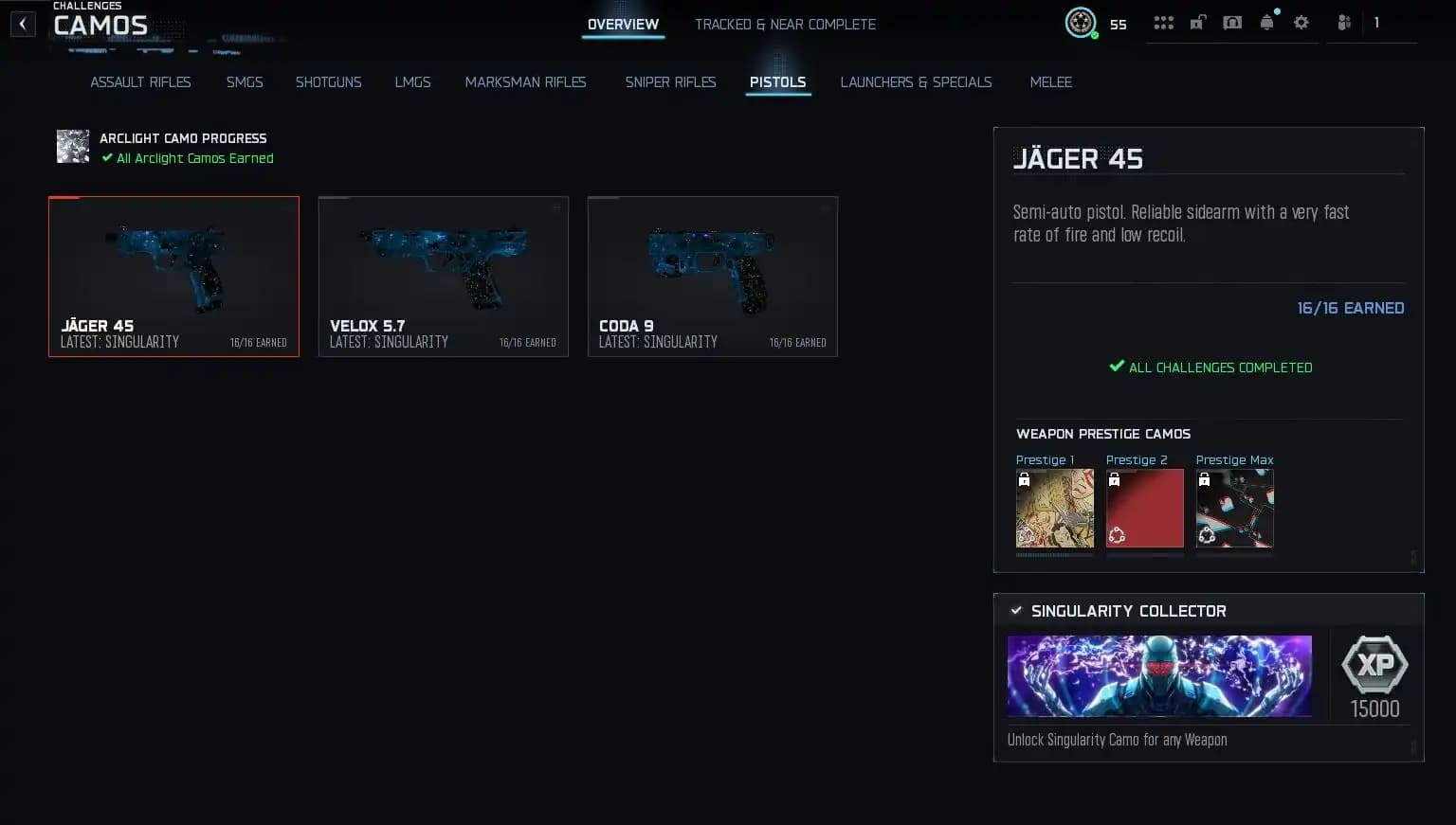 Singularity Camo 🩷 BO7 Multiplayer Master Camo Unlocked 🩷 Level 55 🩷 Prestige 1 ready 🩷 All Platforms Linkable